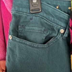 Mossimo Blue turquoise cotton blend pants. Can wear them cuffed- Fit “4”